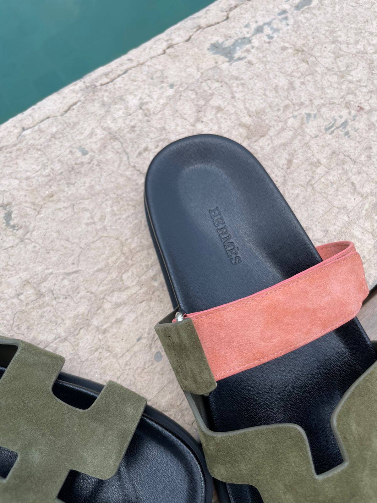 Sandalias verde olivo