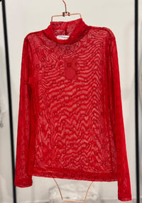BLUSA ROJA MARÍN SE