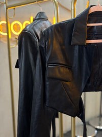 Blazer corto vinipiel