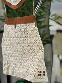 SET TEJIDO FALDA BEIGE MU MU