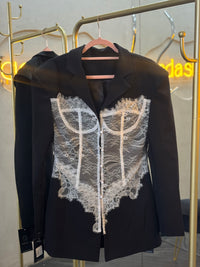 Blazer vestido encaje