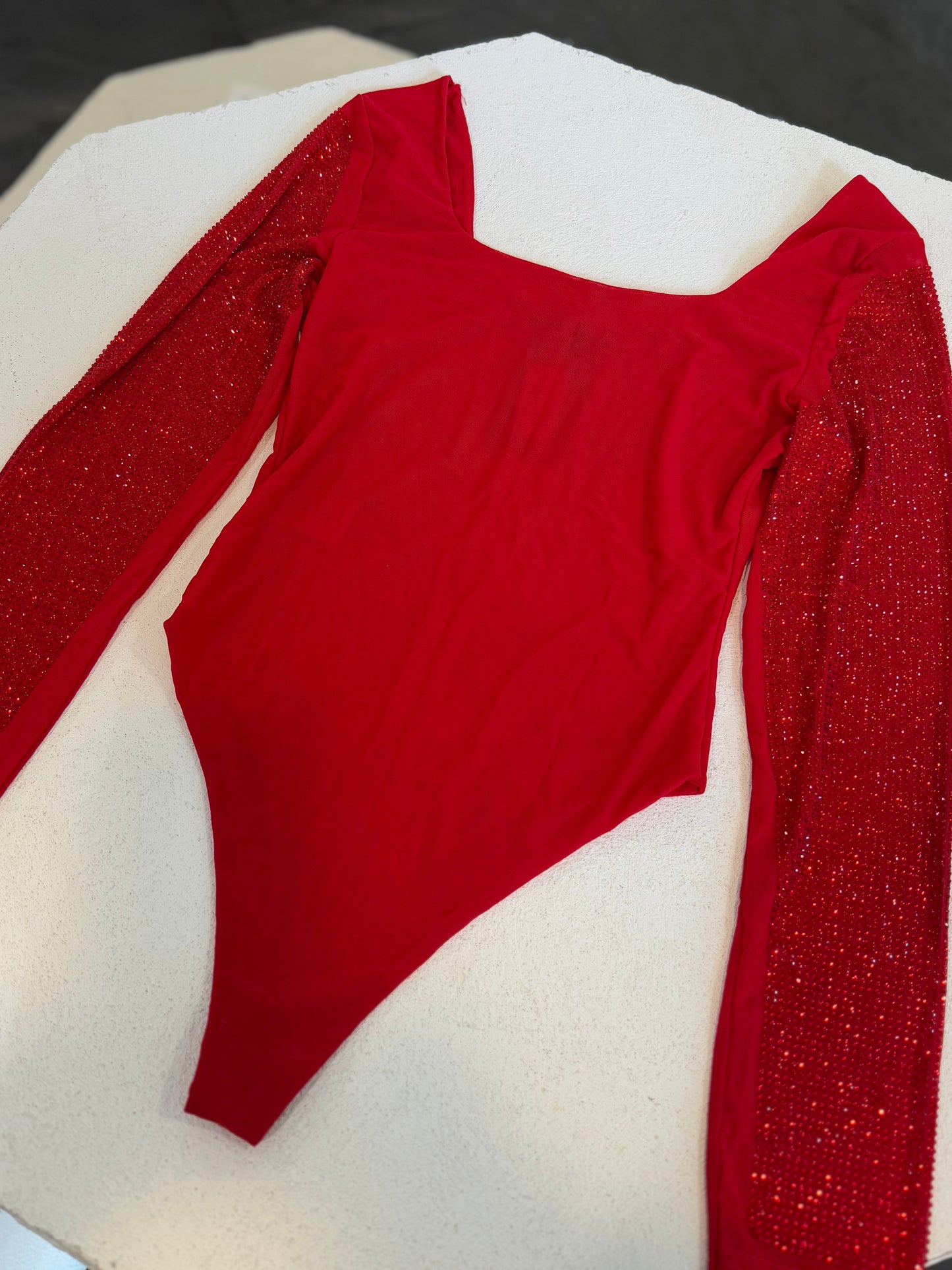 BODY CRISTALES ROJO