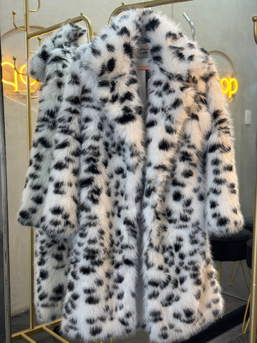 Gabardina larga  vaca peluche