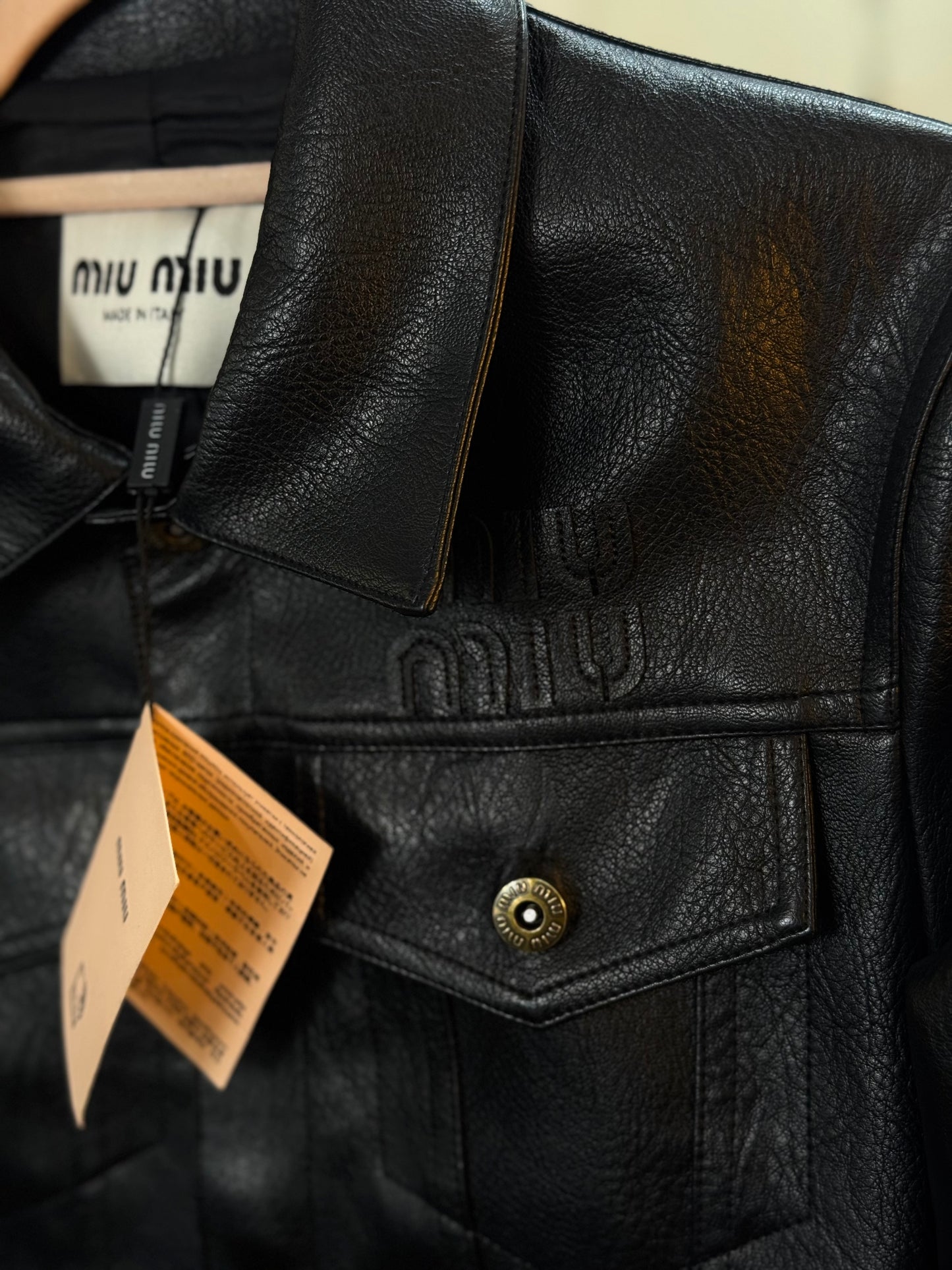 CHAMARRA MM NEGRA PIEL