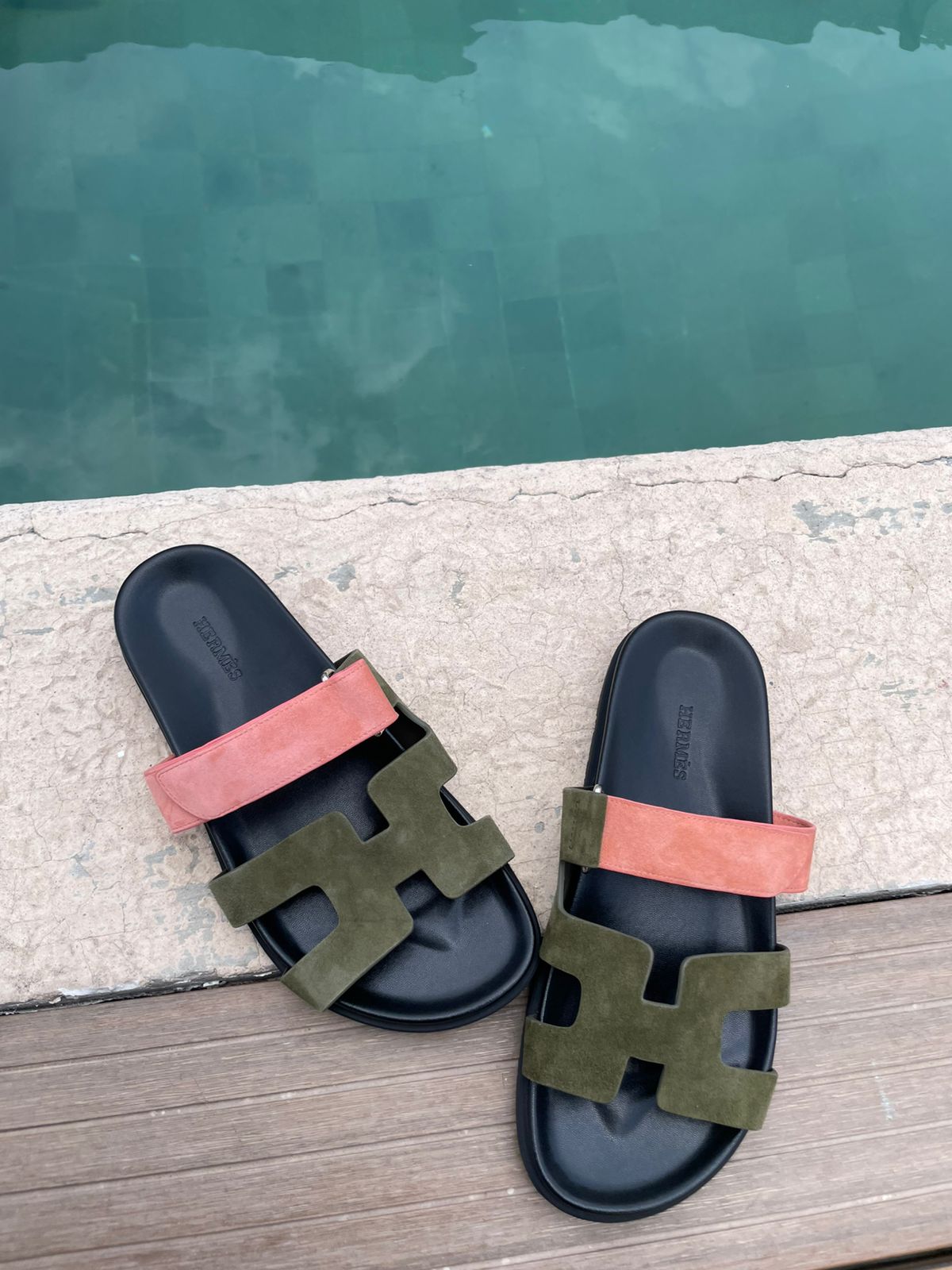 Sandalias verde olivo