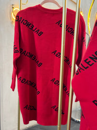 Suéter oversize rojo