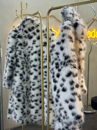 Gabardina larga  vaca peluche