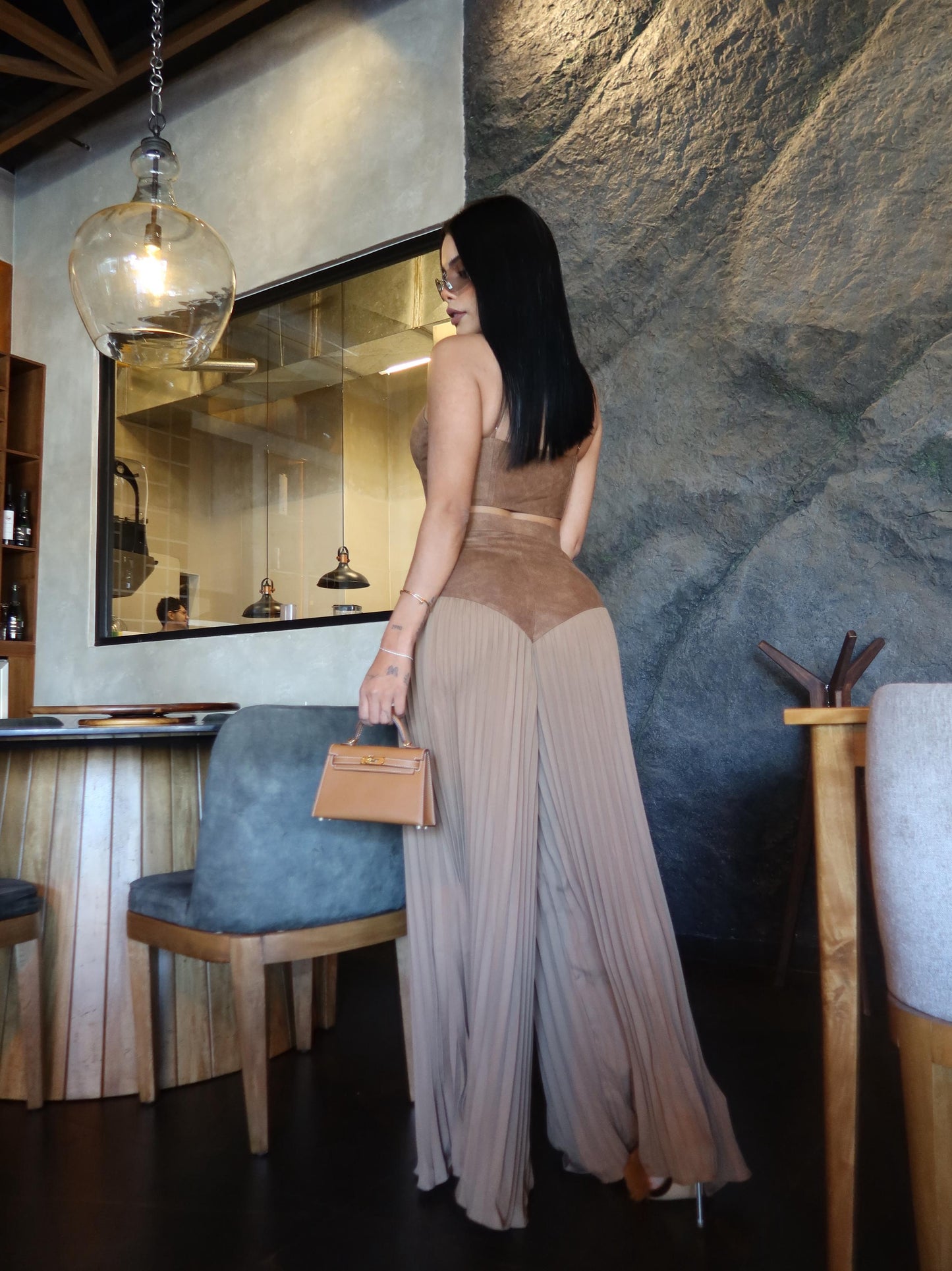 SET CAFÉ TOP Y PANT BRISA