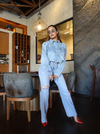 PANTALÓN MEZCLILLA TIERRA AZUL