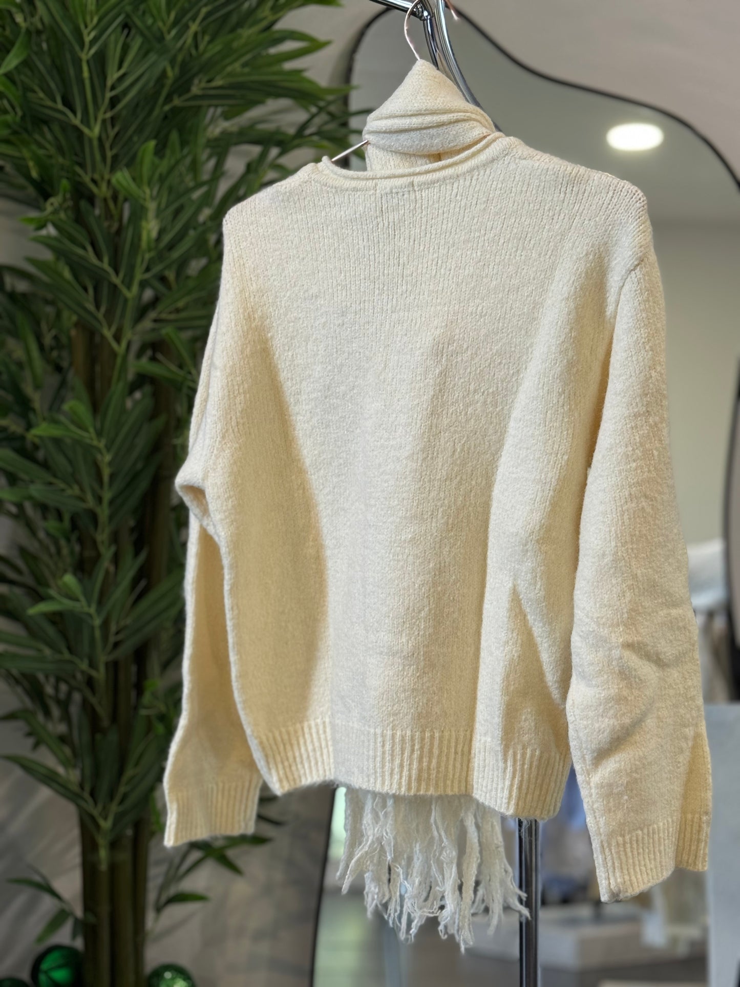 SUÉTER Y BUFANDA MU MU BEIGE