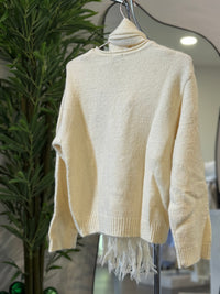 SUÉTER Y BUFANDA MU MU BEIGE