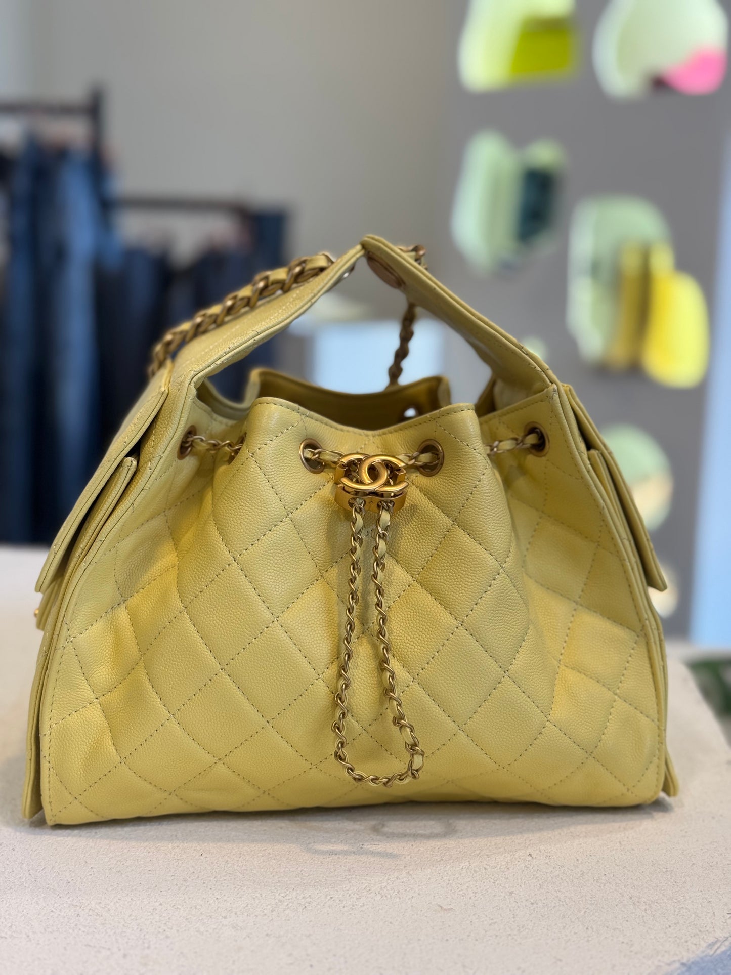 Bolso amarillo CH tamaño 25