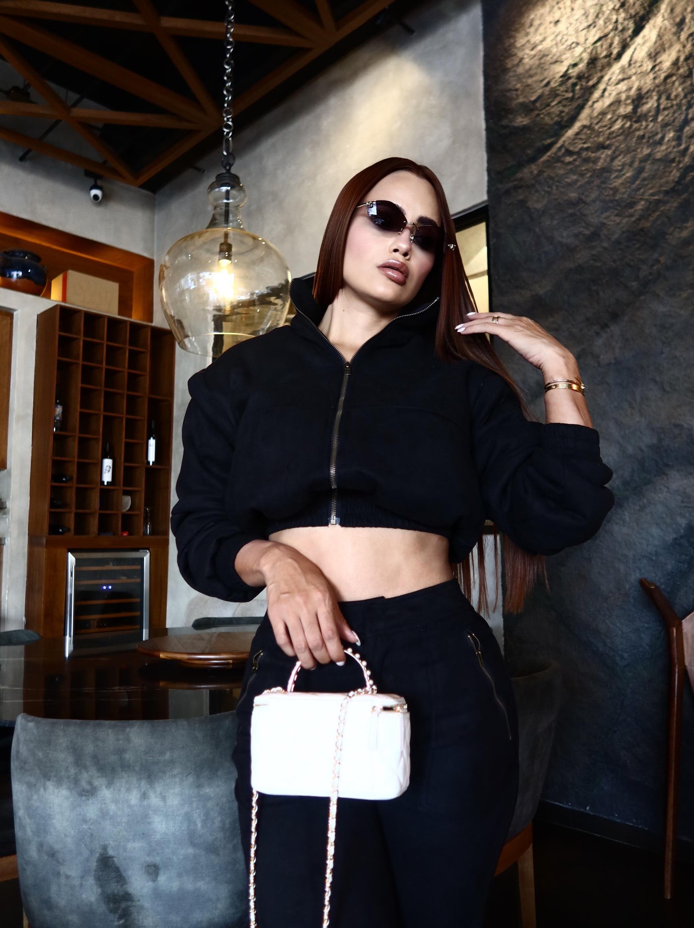 BLACK SUEDE SET
