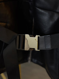 Chamarra negra piel PA