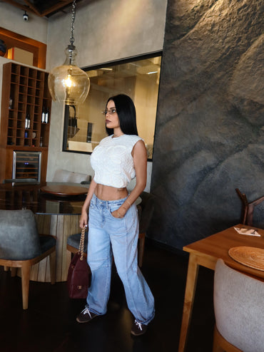 CHALECO TEJIDO BCO LWE