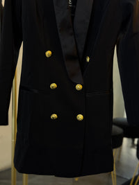 Blazer vestido elegante negro