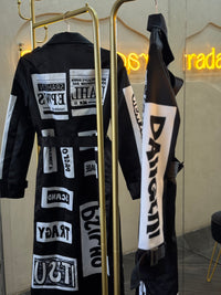 Largo blazer estampado