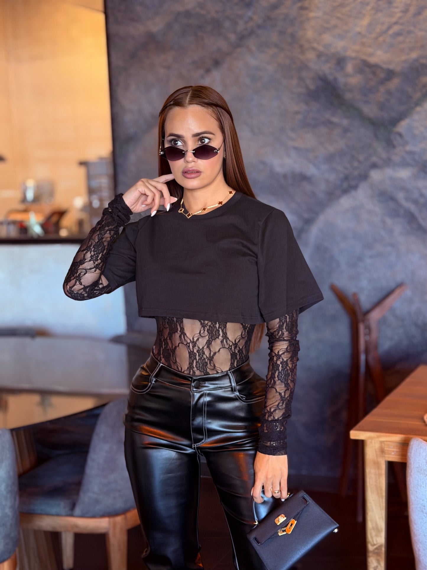 PANTALÓN PINCH WAIST BLACK