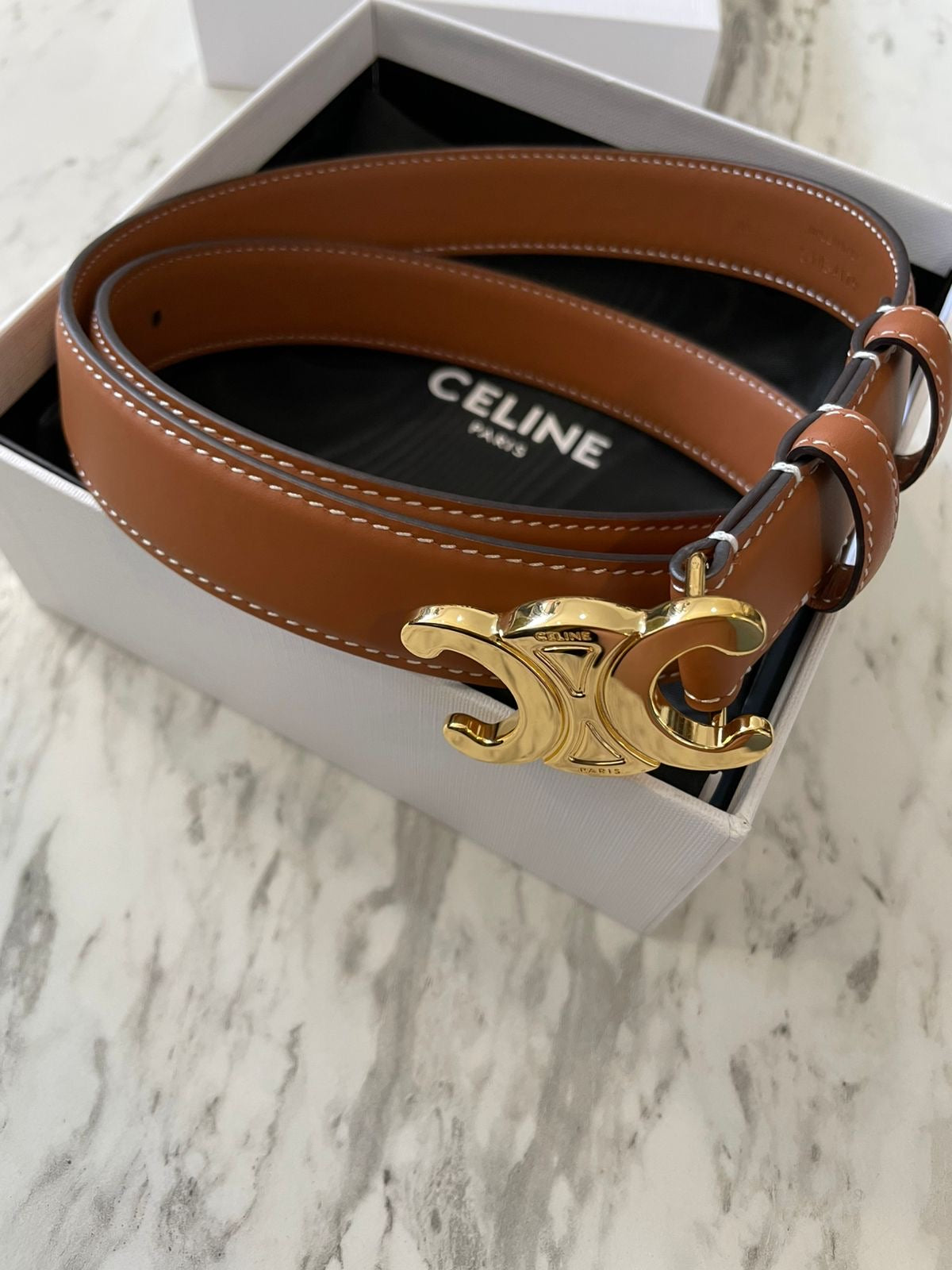 Cinturón café
