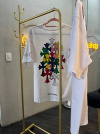 T- Shirt blanca cruz colores