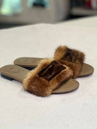 SANDALIA CAMEL PELUCHE