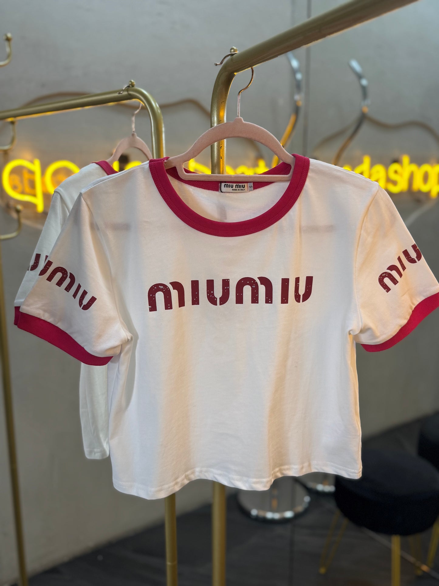 T-SHIRT BLANCA CORTA MIU-6