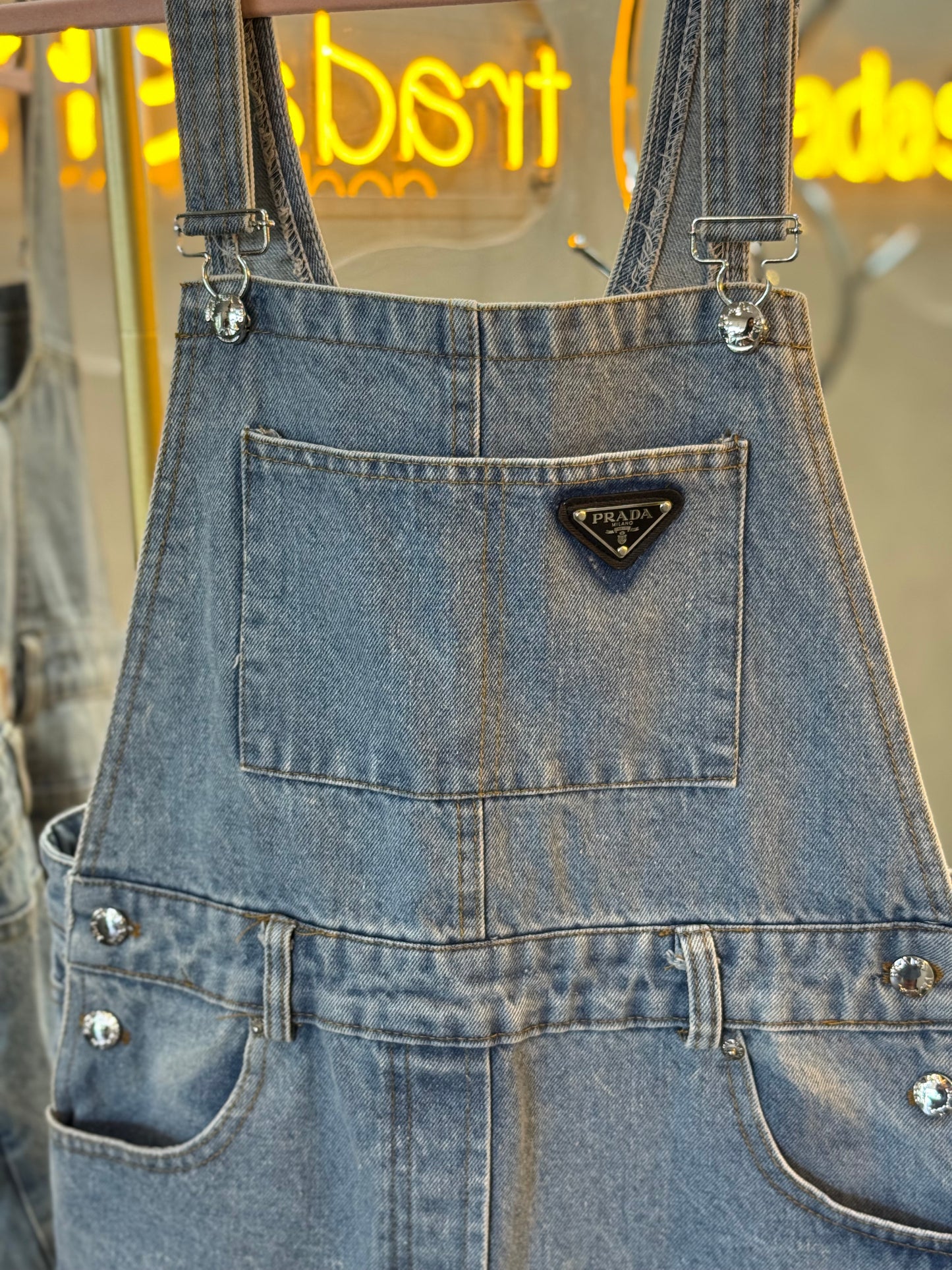 Overol falda mezclilla P