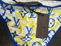 Traje de baño 2 piezas amarillo/azul LV