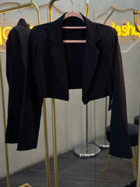 Blazer corto negro