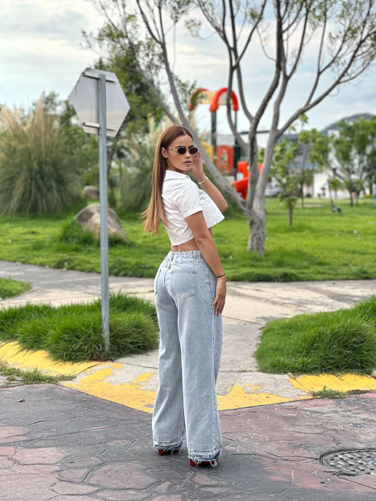 Pantalón brillos