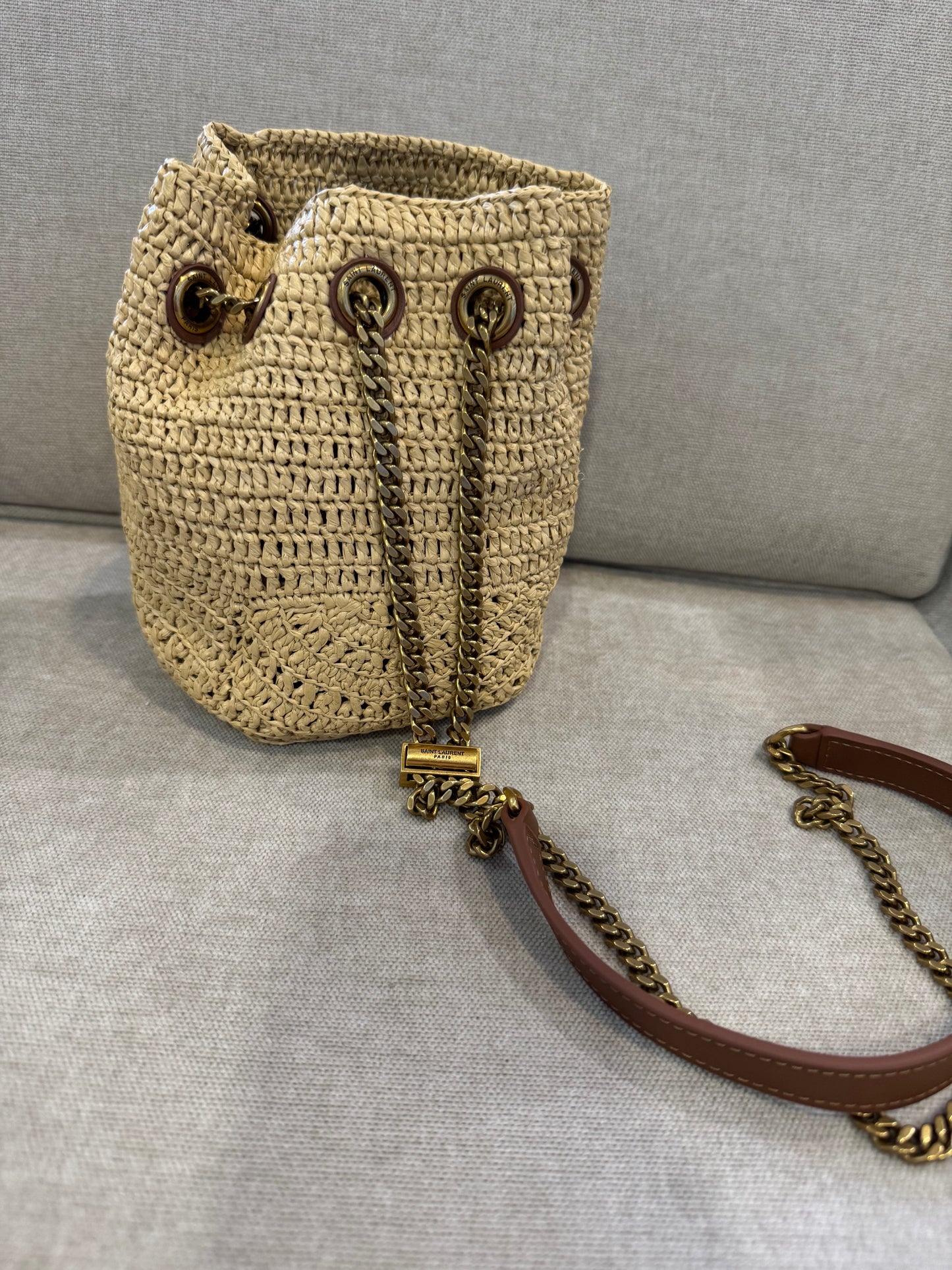 Bolso tejido YSL