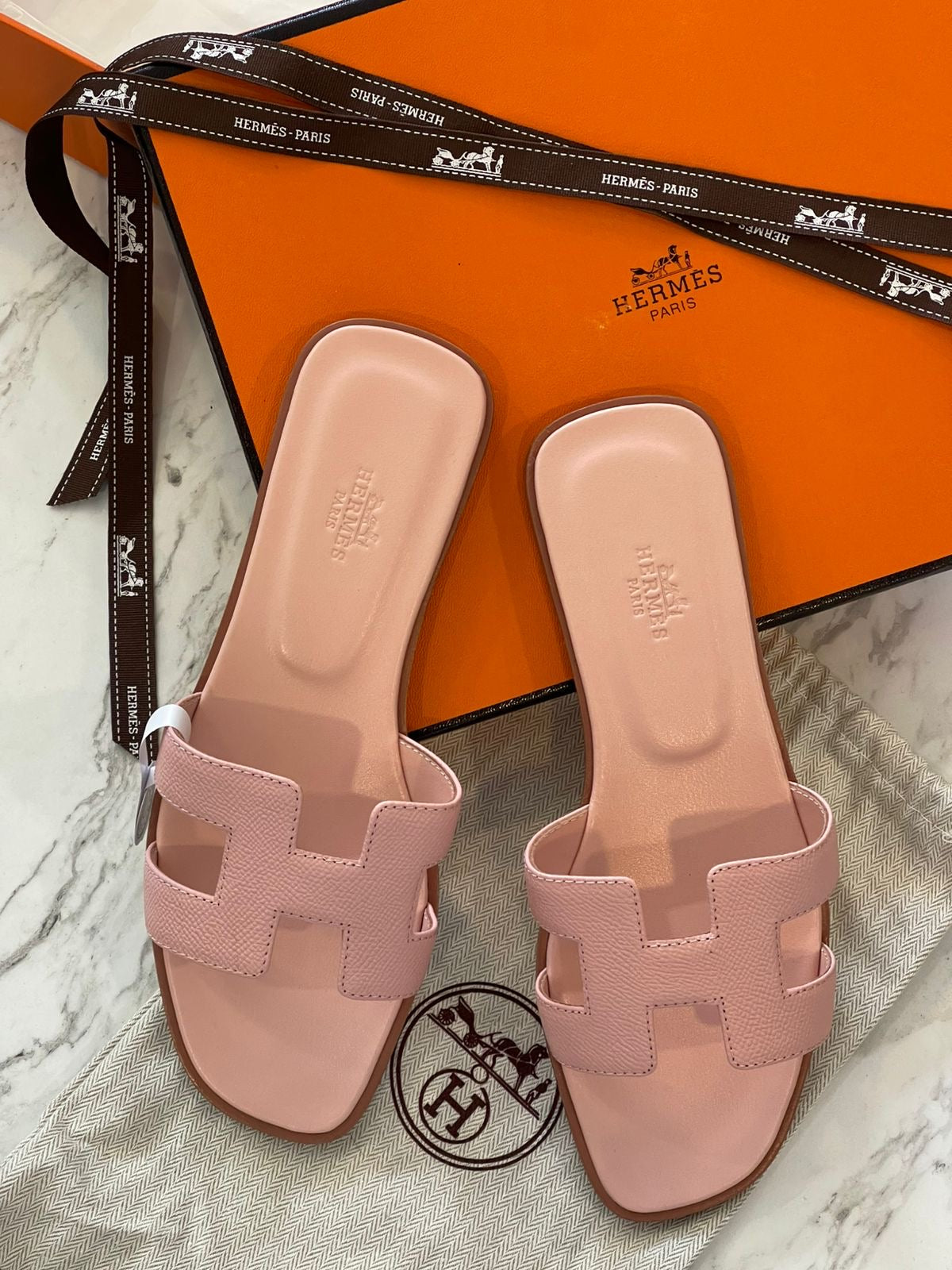 Sandalias rosa pastel