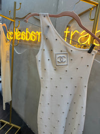 Vestido blanco brillos