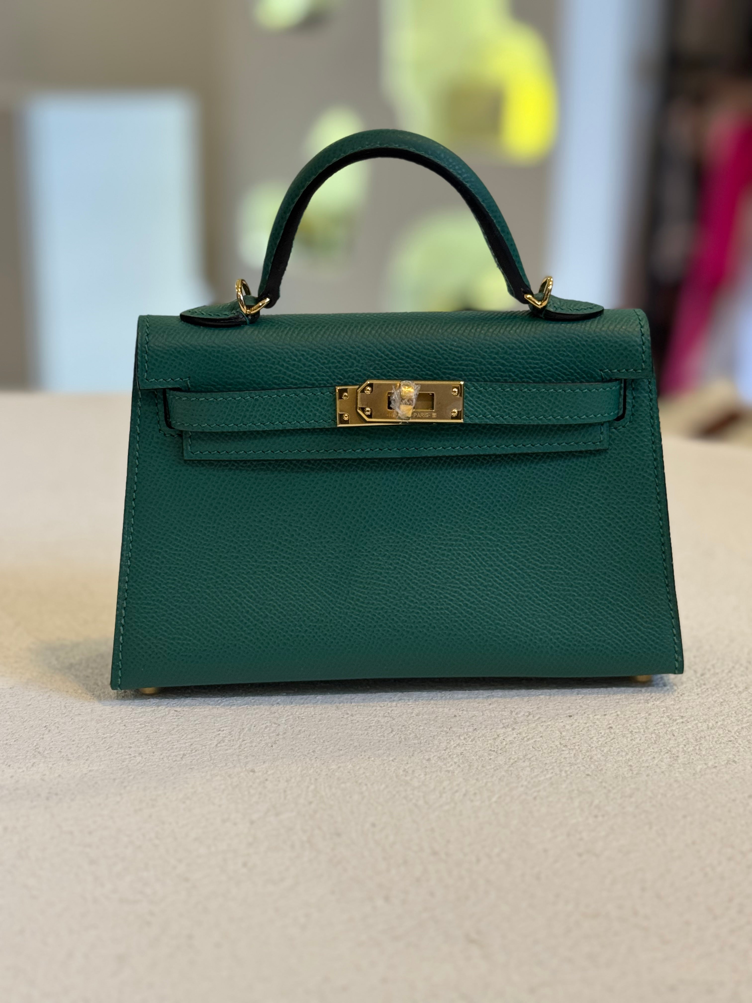 BOLSO VERDE KELLY MINI