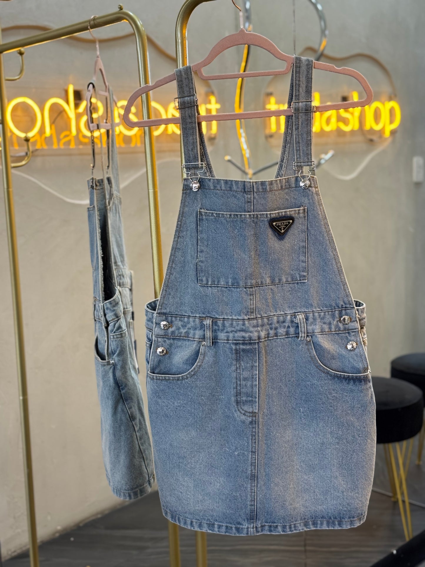 Overol falda mezclilla P