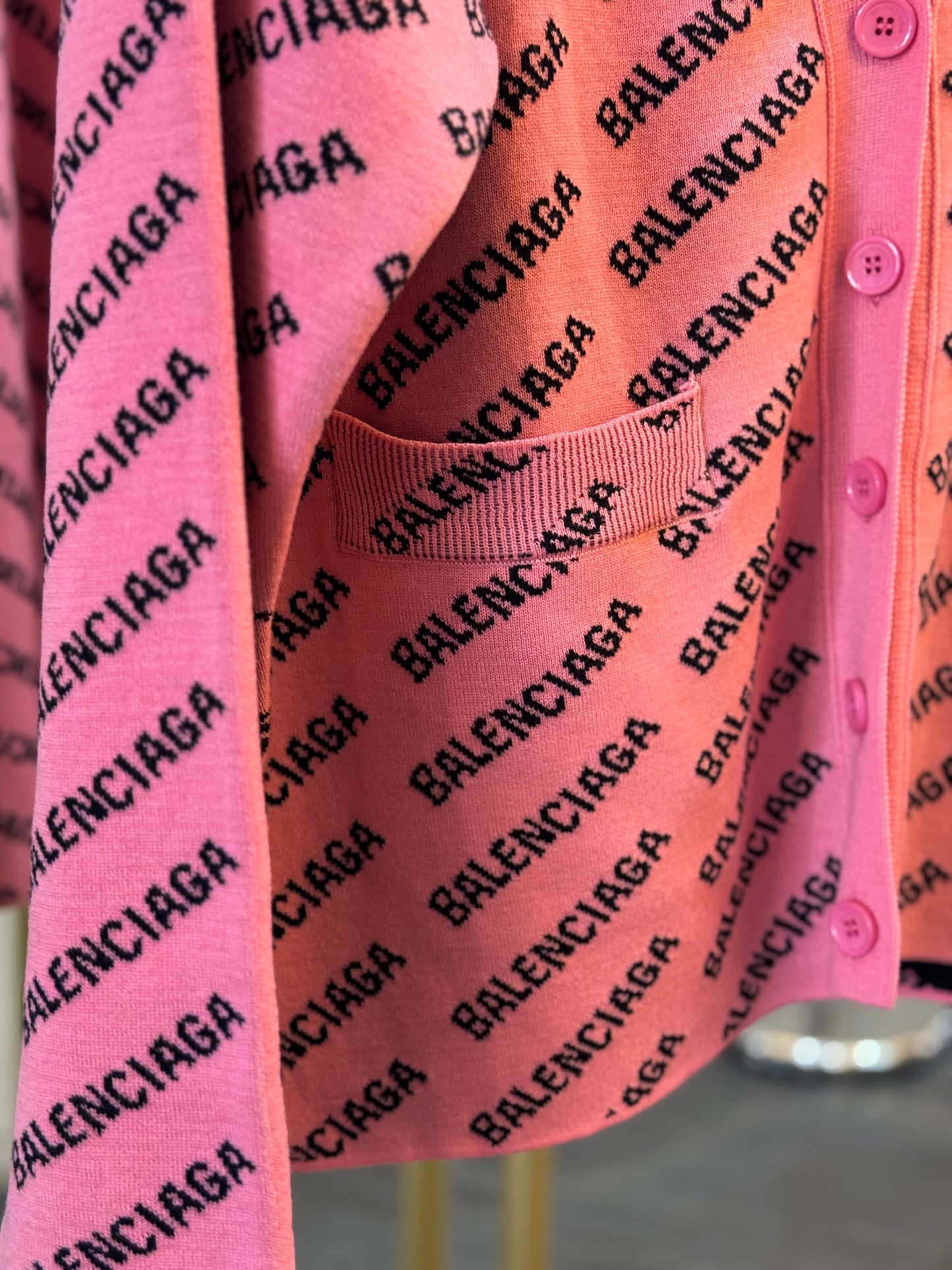 Suéter grueso oversize  rosa