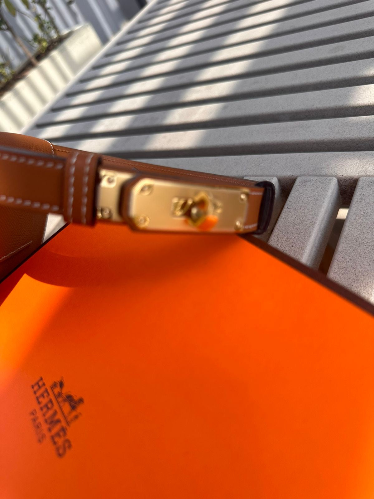 Cinto Hermès con bolsa