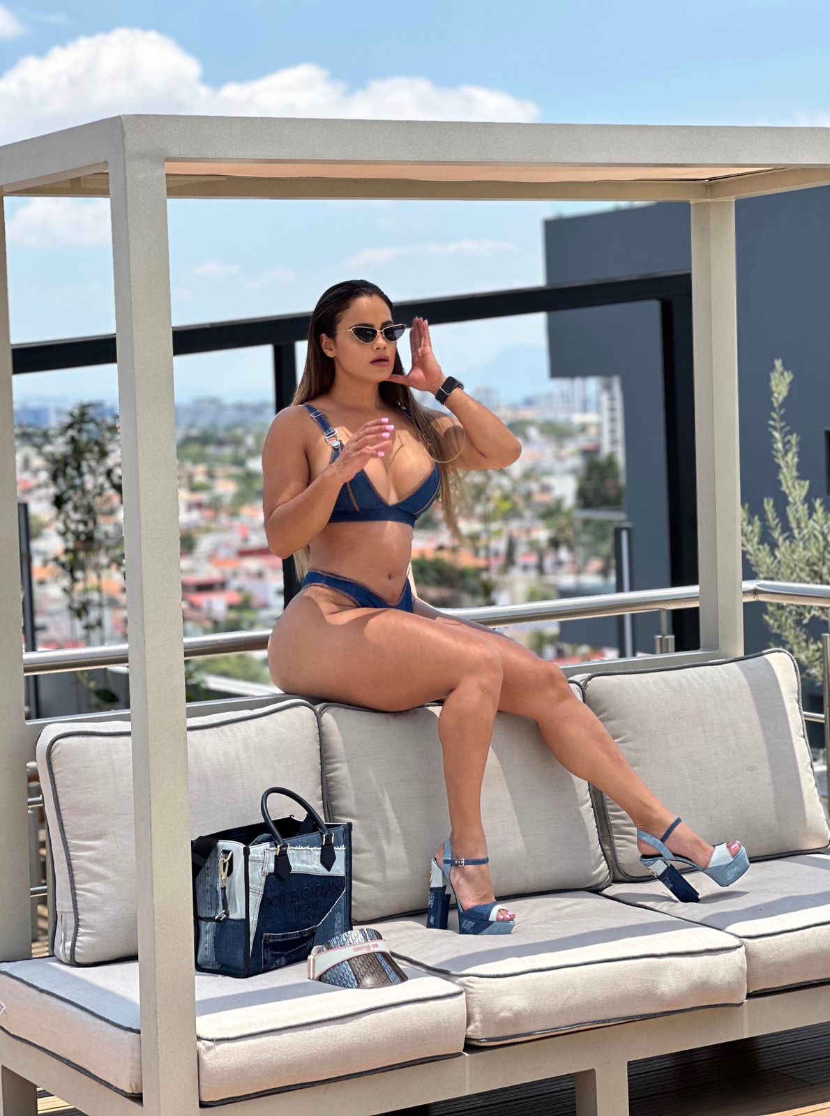 Traje de baño de mezclilla