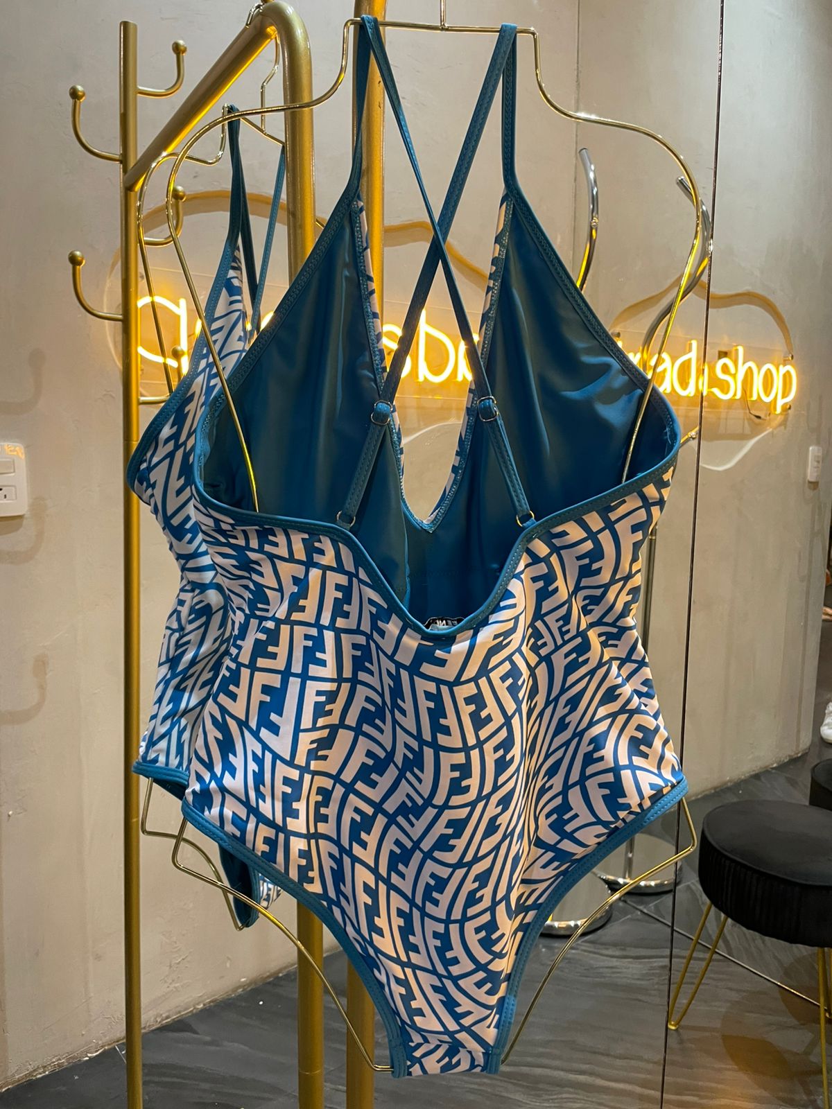 Traje de baño azul