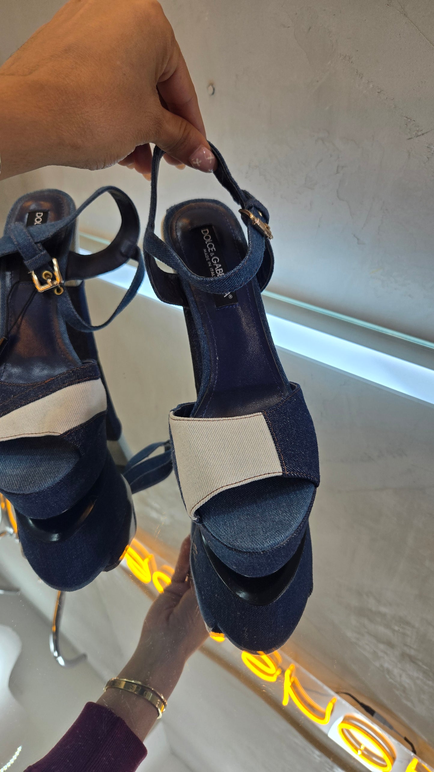 Zapatillas mezclilla