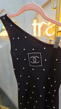 Vestido negro cristales