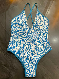 Traje de baño azul