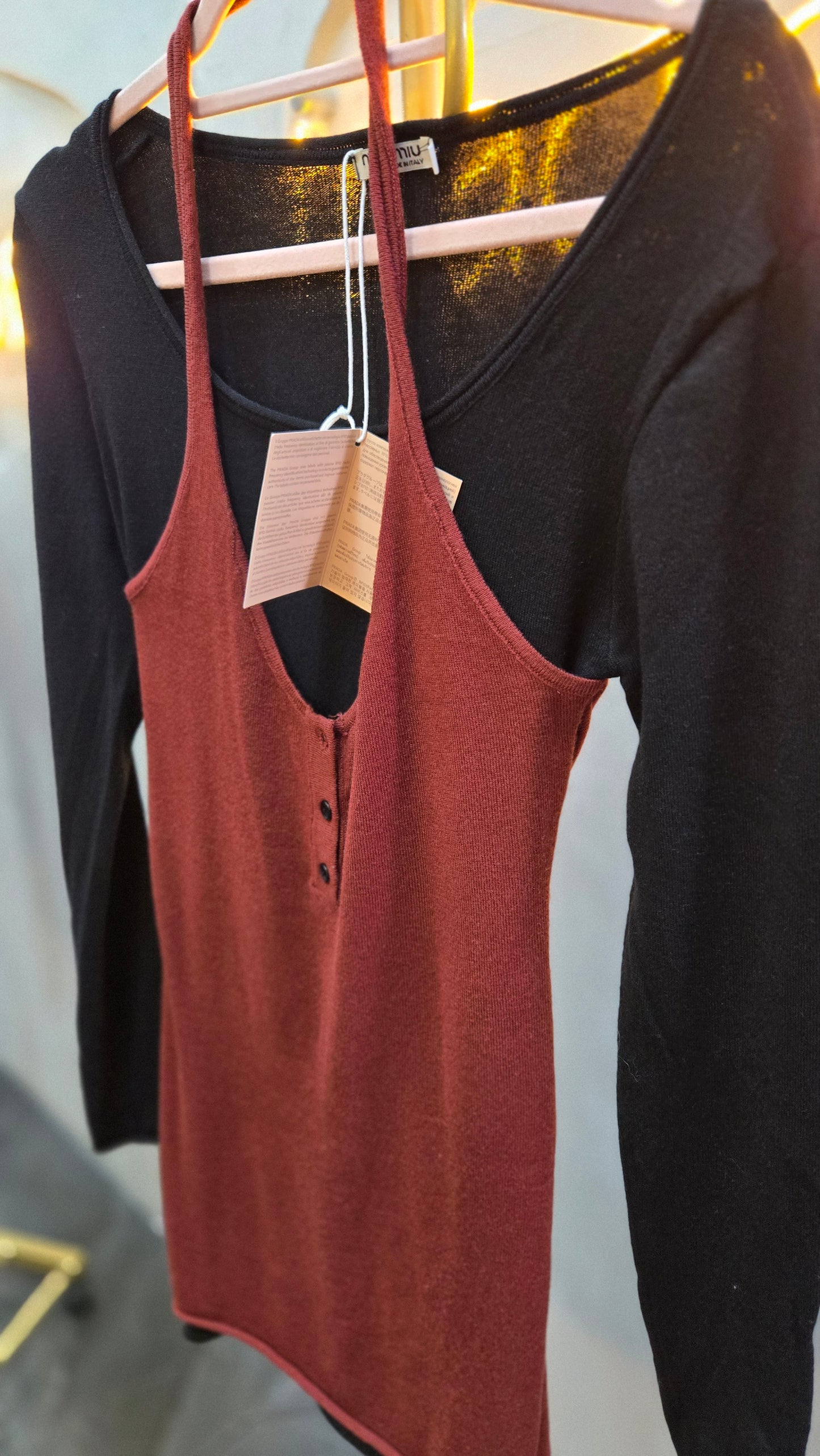 Vestido negro con tinto