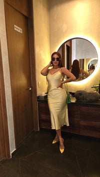 Vestido satin