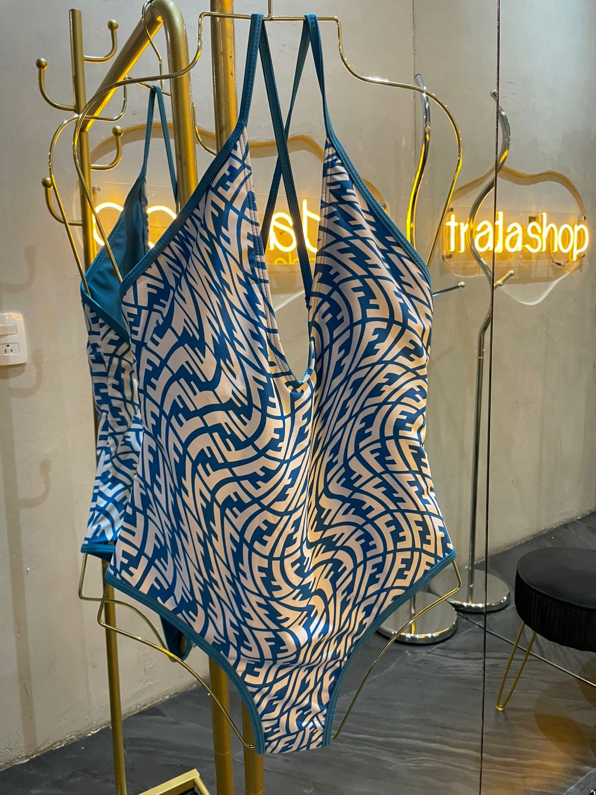 Traje de baño azul