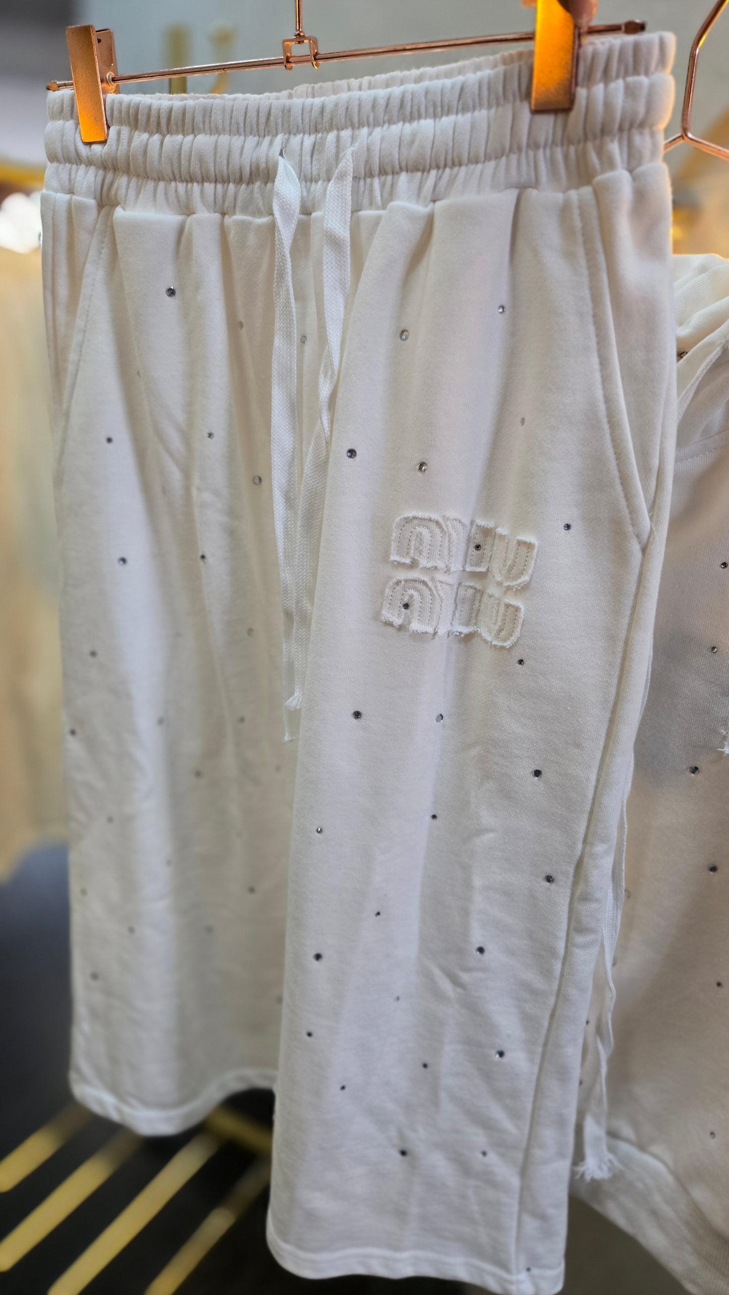 Set blanco cristales