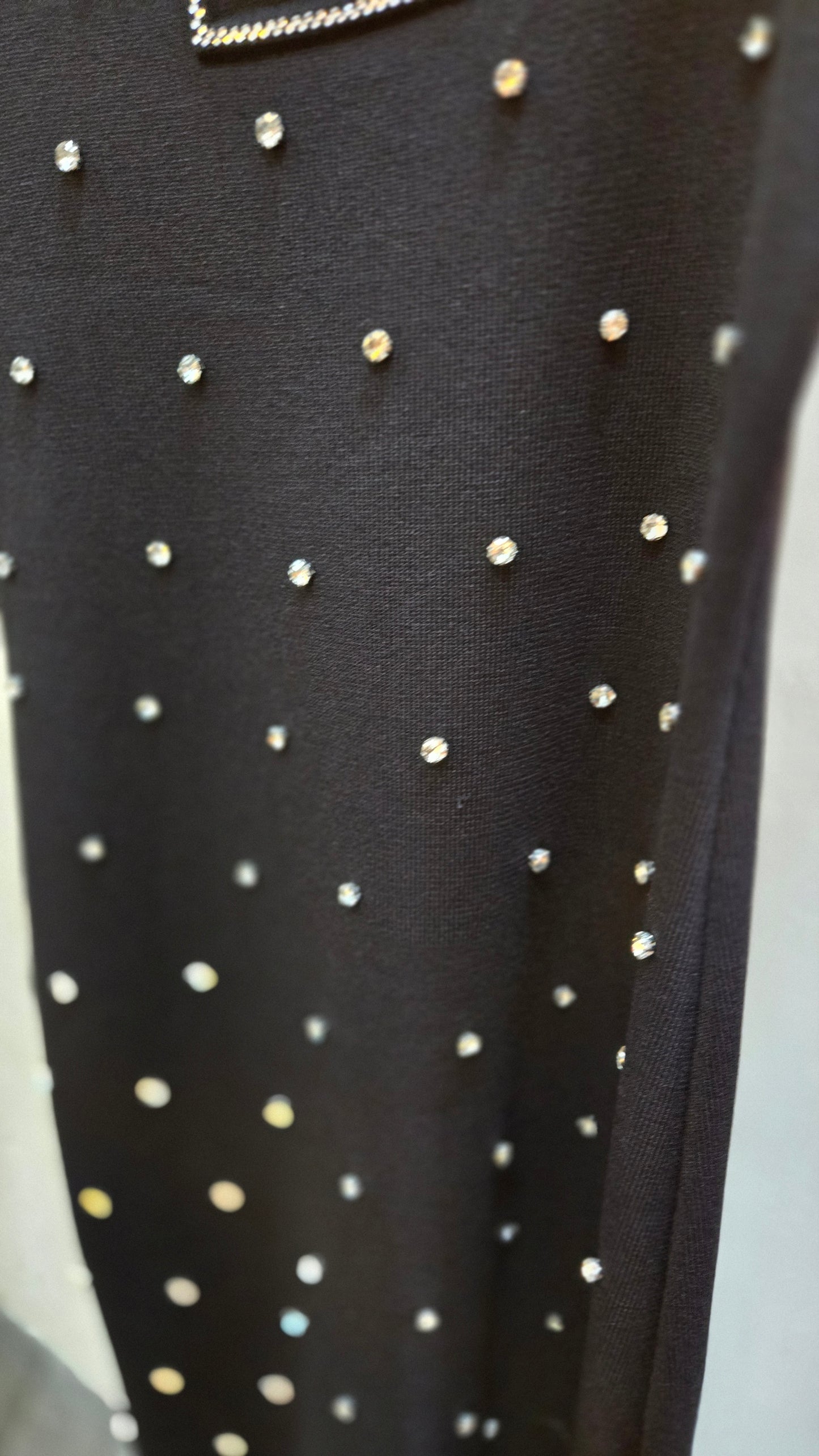 Vestido negro cristales